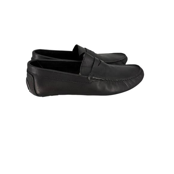 Enzo Tesoti Mens Driving Mocs Loafers 13 Black Leather Old Money Preppy Slip On main image 7